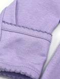 Load image into Gallery viewer, 100% PIMA Cotton Newborn Pleated Gown & Hat Set: Lavender (0-6 months)