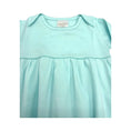 Load image into Gallery viewer, 100% PIMA Cotton Newborn Pleated Gown & Hat Set: Aqua (0-6 months)