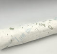 Load image into Gallery viewer, Swaddle Muslin Blanket: I LOVE YOU, Boy Newborn Gift
