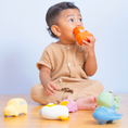 Load image into Gallery viewer, Organic Natural Teether, Rattle & Bath Toy: Bus