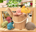 Load image into Gallery viewer, Natural Organic Teether, Rattle & Bath Toy: Octopus