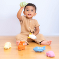 Load image into Gallery viewer, Natural Organic Teether, Rattle & Bath Toy: Plane