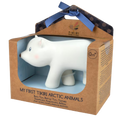 Load image into Gallery viewer, Natural Organic Teether, Rattle & Bath Toy: Arctic Polar Bear