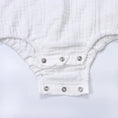 Load image into Gallery viewer, HeyPeacock Baby Romper, 100% Muslin Cotton, Boy (White)