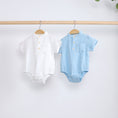 Load image into Gallery viewer, HeyPeacock Baby Romper, 100% Muslin Cotton, Boy (Blue)