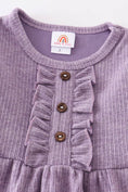 Load image into Gallery viewer, Girl Ruffle Dress: Lavender