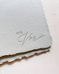 Load image into Gallery viewer, HIS Wedding Vow Booklet: Sage Green paper w/Silk Ribbon