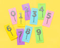 Load image into Gallery viewer, Cake Toppers - Num 0-9 - Colorful Confetti