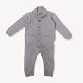 Load image into Gallery viewer, Milan Shawl Sweater Knit Baby Jumpsuit (Organic cotton): Cream / 12-18 Month