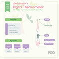 Load image into Gallery viewer, Digital Thermometer (Oral/Rectal/Armpit): Pink