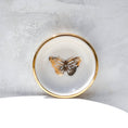 Load image into Gallery viewer, Trinket Tray: Gold Butterfly Ring Dish | Handmade Pottery