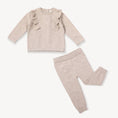 Load image into Gallery viewer, Milan Ruffle Bobble Baby Sweater Knit Pullover Top (Organic): Mauve Pink