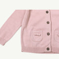 Load image into Gallery viewer, Milan Baby Button Cardigan Sweater Knit (Organic Cotton): Dusty Blue