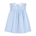 Load image into Gallery viewer, Ruffle Dress: Blue and Pink Bows