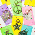 Load image into Gallery viewer, Confetti Star Keychain