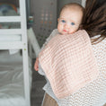 Load image into Gallery viewer, Muslin Burp Cloths: Pack of 6 (Blush)