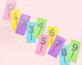 Load image into Gallery viewer, Cake Toppers - Num 0-9 - Colorful Confetti