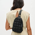 Load image into Gallery viewer, Rejuvenate - Quilted Puffer Nylon Sling Backpack