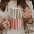 Load image into Gallery viewer, Mug: Green Stripe Holiday