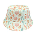 Load image into Gallery viewer, Beach Baby Bucket Hat: Sandy Seashells Pink Reversible