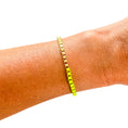 Load image into Gallery viewer, Bracelet: Colored Enamel Box Chain - 18K Gold