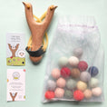 Load image into Gallery viewer, Wooden Slingshot with Felt Balls