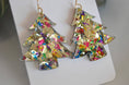 Load image into Gallery viewer, Earrings: Christmas Tree Confetti