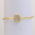 Load image into Gallery viewer, Bracelet: CZ Initial Bubble Balloon Bracelet (Gold Filled)