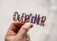 Load image into Gallery viewer, Sticker: Overcomer Christian Clear, Vinyl Sticker, 3x3 in