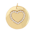 Load image into Gallery viewer, Heart Pave Tag Charm For Charm Bar & Charm Necklace
