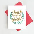 Load image into Gallery viewer, Greeting Card: Joy to the World Christmas Card Holiday Greeting