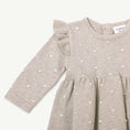 Load image into Gallery viewer, Milan Ruffle Bobble Sweater Knit Baby Dress (Organic Cotton)