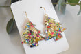 Load image into Gallery viewer, Earrings: Christmas Tree Confetti
