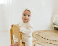 Load image into Gallery viewer, Milan Pastel Ruffle Sweater Knit Baby Jumpsuit Organic Cotton: Blush