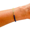 Load image into Gallery viewer, Bracelet: Colored Enamel Box Chain - 18K Gold