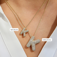 Load image into Gallery viewer, Necklace: Initial CZ Balloon Bubble 18K Gold Filled Necklace
