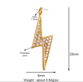 Load image into Gallery viewer, Charm: Pave Lightening Bolt Charm For Charm Bar & Charm Necklace