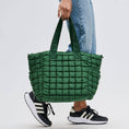 Load image into Gallery viewer, Tote: Dreamer - Quilted Puffer Nylon Tote