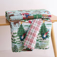 Load image into Gallery viewer, Holiday Throw: Merry Mountains Quilted