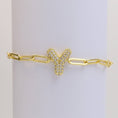 Load image into Gallery viewer, Bracelet: CZ Initial Bubble Balloon Bracelet (Gold Filled)