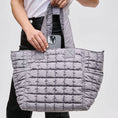 Load image into Gallery viewer, Tote: Dreamer - Quilted Puffer Nylon Tote