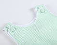 Load image into Gallery viewer, Romper: Classic Green Seersucker Baby and Toddler Bubble Romper