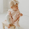 Load image into Gallery viewer, Milan Ruffle Knit Dress (Organic Cotton): Blush