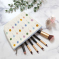 Load image into Gallery viewer, Cosmetic Bag: Dotted Palms