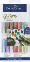 Load image into Gallery viewer, FABER-CASTELL: Gelatos, Metallics - 15-Piece Set