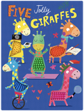 Load image into Gallery viewer, Five Jolly Giraffes- Silicone Touch and Feel Board Book - Counting