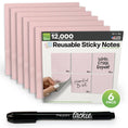 Load image into Gallery viewer, M.C. Squares Reusable Sticky Notes | 3x3 Pink Stickies (6-pack)