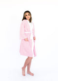 Load image into Gallery viewer, Women's Organic Hooded Bath & Spa Robe/Swim Cover-Up: Cabo Blue