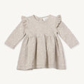 Load image into Gallery viewer, Milan Ruffle Bobble Sweater Knit Baby Dress (Organic Cotton)