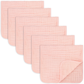 Load image into Gallery viewer, Muslin Burp Cloths: Pack of 6 (Lace)